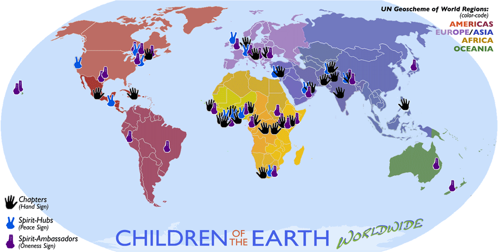 COE Around the World Map