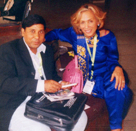 ￼Jahangir Piara and Nina Meyerhof at a Human Rights Conference in Lahore, November, 2005