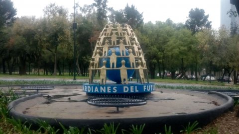 The Torch of Hope sculpture in Mexico