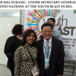 Kehkashan Basu with Mr. Sha Zukang