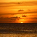 Sun Setting over the Indian Ocean 