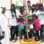 Scores of Participants Spread over the pits and planted 120 trees spread across a big area