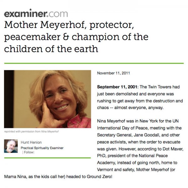 Mother Meyerhof, protector, peacemaker & champion of the children of the earth