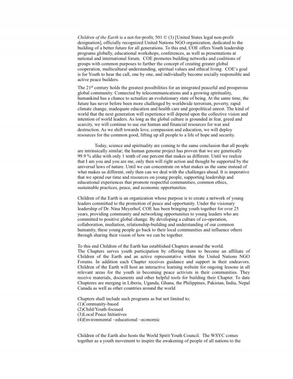 COE Article