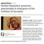 Mother Meyerhof, protector, peacemaker & champion of the children of the earth